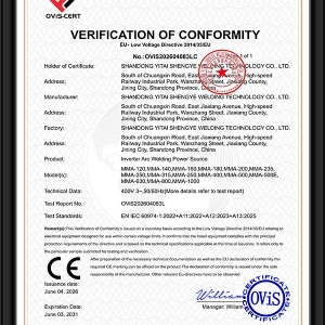 CE-LVD欧盟低电压符合性认证证书