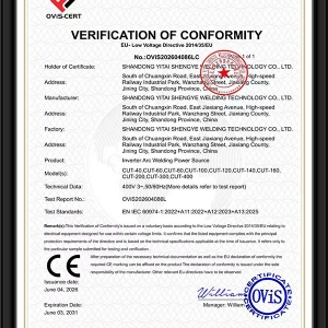 CE-LVD欧盟低电压符合性认证证书